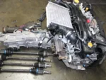 JDM 2007-2012 Subaru Forester XT, 2007-2009 Subaru Legacy GT Motor 5 Speed 4.1fd EJ20X-2GEN 2.0L 4 Cyl Engine Rear Diff Axles - Image 3
